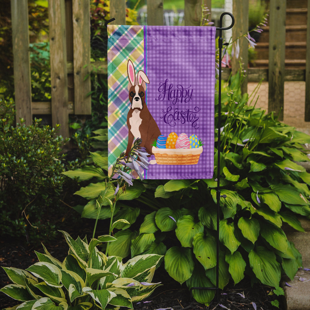 Red Fawn Boxer Easter Garden Flag Mailbox Decorative Yard Banner Outside Patio Artwork for Flower Beds, Garden Size, Multicolor