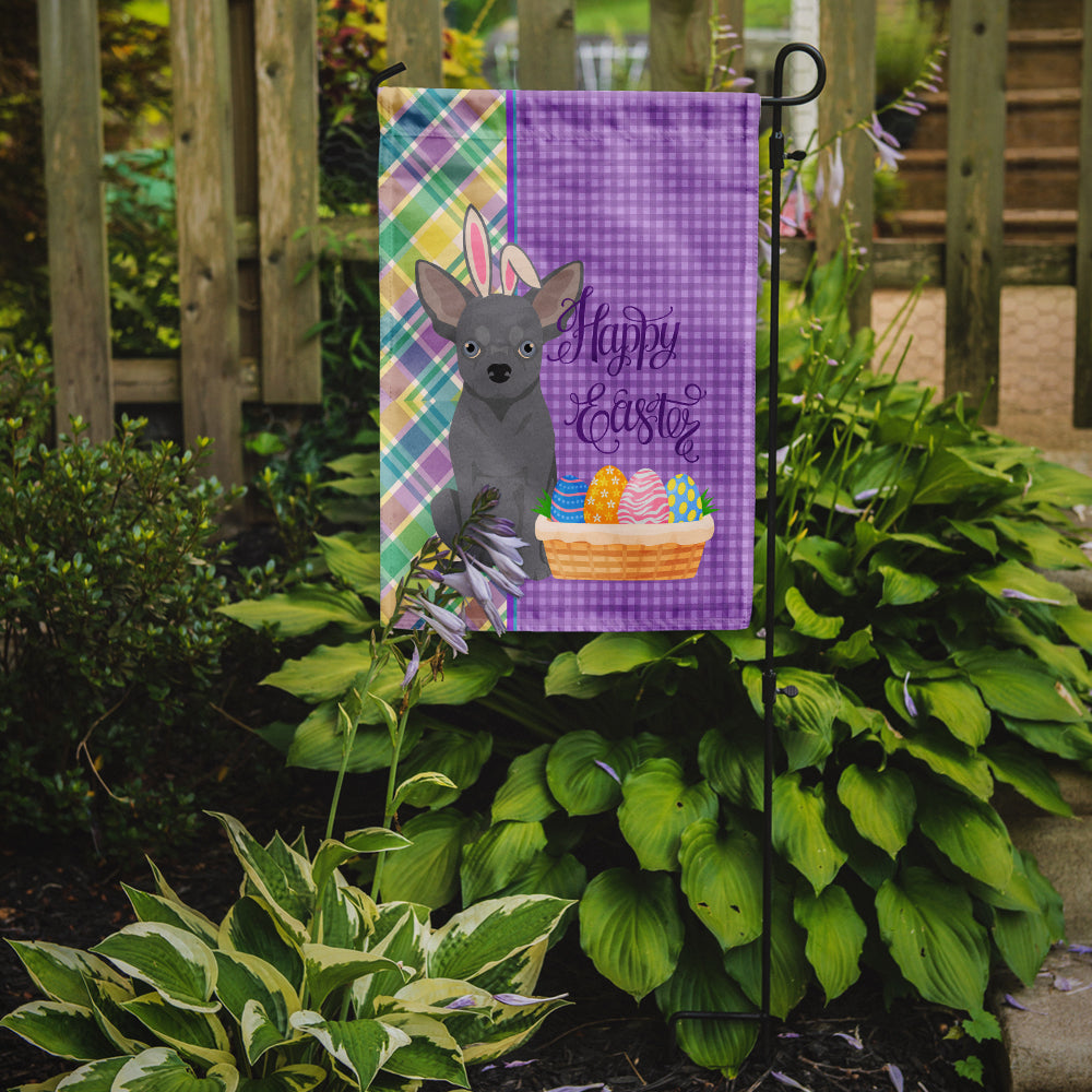 Blue Chihuahua Easter Garden Flag Mailbox Decorative Yard Banner Outside Patio Artwork for Flower Beds, Garden Size, Multicolor
