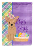 Gold Chihuahua Easter Garden Flag Mailbox Decorative Yard Banner Outside Patio Artwork for Flower Beds, Garden Size, Multicolor