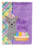 Silver Chihuahua Easter Garden Flag Mailbox Decorative Yard Banner Outside Patio Artwork for Flower Beds, Garden Size, Multicolor