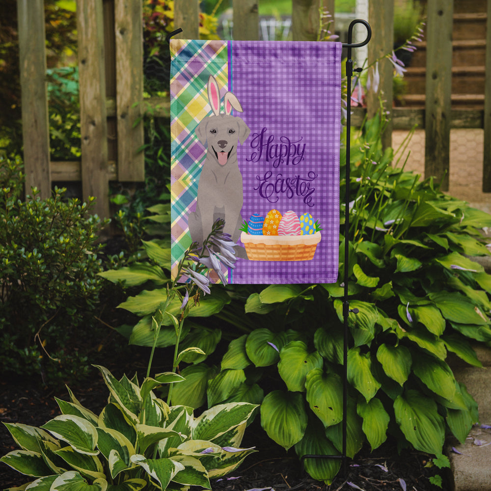 Gray Labrador Retriever Easter Garden Flag Mailbox Decorative Yard Banner Outside Patio Artwork for Flower Beds, Garden Size, Multicolor