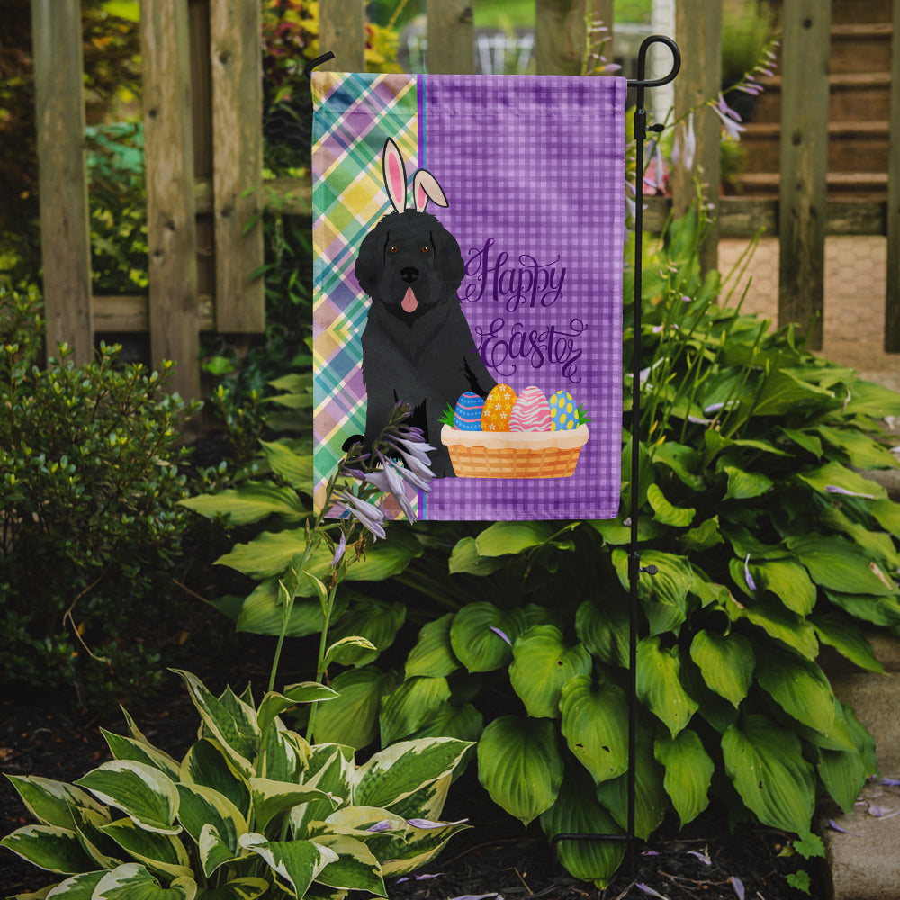 Black Newfoundland Easter Garden Flag Mailbox Decorative Yard Banner Outside Patio Artwork for Flower Beds, Garden Size, Multicolor
