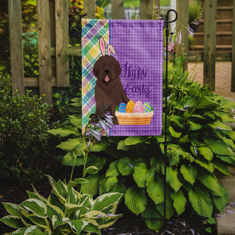 Brown Newfoundland Easter Garden Flag Mailbox Decorative Yard Banner Outside Patio Artwork for Flower Beds, Garden Size, Multicolor