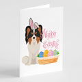 Tricolor Papillon Easter Greeting Cards Pack of 8 Blank Cards with Envelopes Whimsical A7 Size 5x7