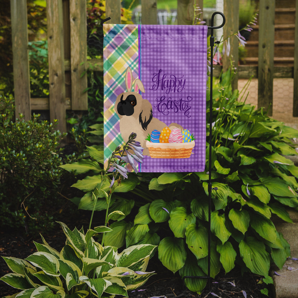Cream Pekingese Easter Garden Flag Mailbox Decorative Yard Banner Outside Patio Artwork for Flower Beds, Garden Size, Multicolor