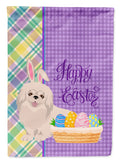 White Pekingese Easter Garden Flag Mailbox Decorative Yard Banner Outside Patio Artwork for Flower Beds, Garden Size, Multicolor