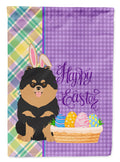 Black and Tan Pomeranian Easter Garden Flag Mailbox Decorative Yard Banner Outside Patio Artwork for Flower Beds, Garden Size, Multicolor