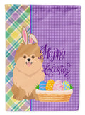 Orange Pomeranian Easter Garden Flag Mailbox Decorative Yard Banner Outside Patio Artwork for Flower Beds, Garden Size, Multicolor
