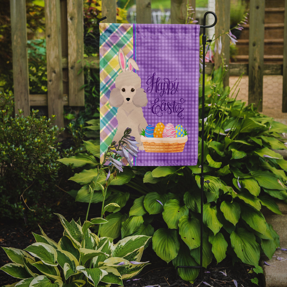 Toy Cream Poodle Easter Garden Flag Mailbox Decorative Yard Banner Outside Patio Artwork for Flower Beds, Garden Size, Multicolor