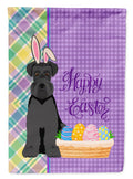 Black Natural Ears Schnauzer Easter Garden Flag Mailbox Decorative Yard Banner Outside Patio Artwork for Flower Beds, Garden Size, Multicolor