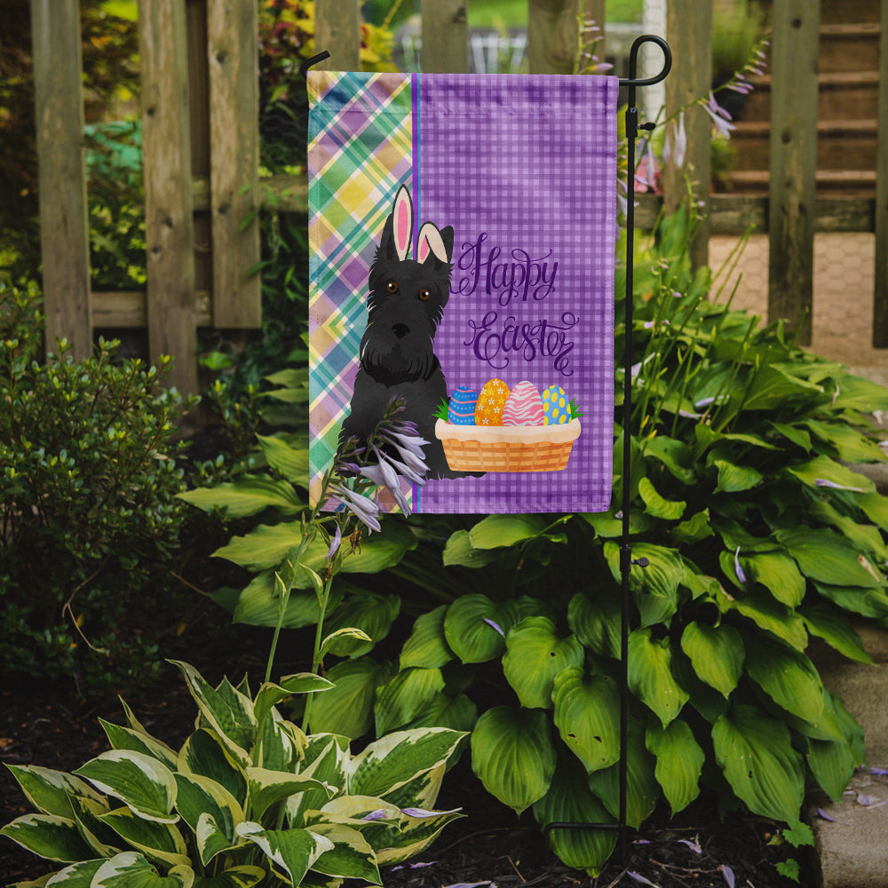 Black Scottish Terrier Easter Garden Flag Mailbox Decorative Yard Banner Outside Patio Artwork for Flower Beds, Garden Size, Multicolor