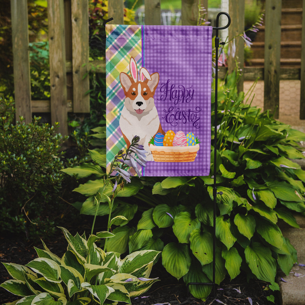 Red Cardigan Corgi Easter Garden Flag Mailbox Decorative Yard Banner Outside Patio Artwork for Flower Beds, Garden Size, Multicolor