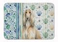 Afghan Hound Coastal Sea Glass Memory Foam Kitchen Mat Machine Washable Anti-Fatigue Cushion Comfort Bath or Kitchen Rug