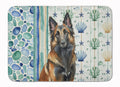 Belgian Tervuren Coastal Sea Glass Memory Foam Kitchen Mat Machine Washable Anti-Fatigue Cushion Comfort Bath or Kitchen Rug