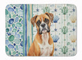Boxer Coastal Sea Glass Memory Foam Kitchen Mat Machine Washable Anti-Fatigue Cushion Comfort Bath or Kitchen Rug