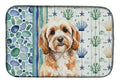 Cavapoo Coastal Sea Glass Dish Drying Mat Absorbent Dish Drying Mat Pad for Kitchen Counter Dish Drainer Mat for Countertop, 14 x 21", Multicolor