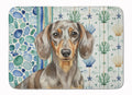 Dapple Dachshund Coastal Sea Glass Memory Foam Kitchen Mat Machine Washable Anti-Fatigue Cushion Comfort Bath or Kitchen Rug