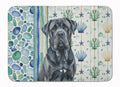 Black Neapolitan Mastiff Coastal Sea Glass Memory Foam Kitchen Mat Machine Washable Anti-Fatigue Cushion Comfort Bath or Kitchen Rug