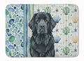 Black Newfoundland Coastal Sea Glass Memory Foam Kitchen Mat Machine Washable Anti-Fatigue Cushion Comfort Bath or Kitchen Rug