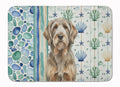 Grizzle and Tan Otterhound Coastal Sea Glass Memory Foam Kitchen Mat Machine Washable Anti-Fatigue Cushion Comfort Bath or Kitchen Rug
