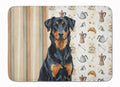 Beauceron Coffee Bar Memory Foam Kitchen Mat Machine Washable Anti-Fatigue Cushion Comfort Bath or Kitchen Rug