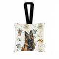 Belgian Tervuren Coffee Bar Hanging Square Fabric Ornament 3.5 � 3.5 Decorative Door-Knob & Tree Hanger, Soft Fabric