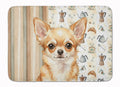 Fawn Chihuahua Coffee Bar Memory Foam Kitchen Mat Machine Washable Anti-Fatigue Cushion Comfort Bath or Kitchen Rug