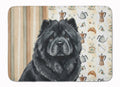 Black Chow Chow Coffee Bar Memory Foam Kitchen Mat Machine Washable Anti-Fatigue Cushion Comfort Bath or Kitchen Rug