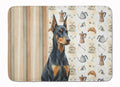 Doberman Pinscher Coffee Bar Memory Foam Kitchen Mat Machine Washable Anti-Fatigue Cushion Comfort Bath or Kitchen Rug