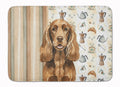 Liver English Cocker Spaniel Coffee Bar Memory Foam Kitchen Mat Machine Washable Anti-Fatigue Cushion Comfort Bath or Kitchen Rug
