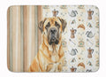 Fawn English Mastiff Coffee Bar Memory Foam Kitchen Mat Machine Washable Anti-Fatigue Cushion Comfort Bath or Kitchen Rug