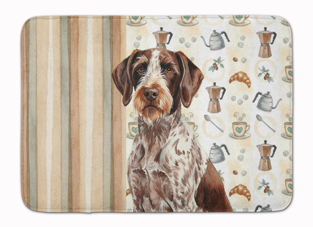 Roan German Wirehaired Pointer Coffee Bar Memory Foam Kitchen Mat Machine Washable Anti-Fatigue Cushion Comfort Bath or Kitchen Rug