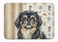 Black and Tan Pekingese Coffee Bar Memory Foam Kitchen Mat Machine Washable Anti-Fatigue Cushion Comfort Bath or Kitchen Rug
