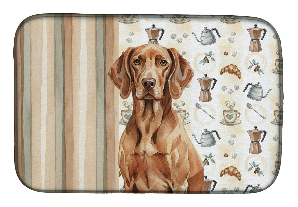 Liver Pointer Coffee Bar Dish Drying Mat Absorbent Dish Drying Mat Pad for Kitchen Counter Dish Drainer Mat for Countertop, 14 x 21", Multicolor