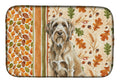 Spinone Italiano Heirloom Fall Dish Drying Mat Absorbent Dish Drying Mat Pad for Kitchen Counter Dish Drainer Mat for Countertop, 14 x 21", Multicolor