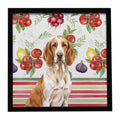 Bracco Italiano Vegetables Framed Metal Print Bathroom, Kitchen, Office, Home Decor Wall Art Ready to Hang, Square, 8X8