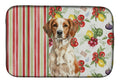 Roan Brittany Vegetables Dish Drying Mat Absorbent Dish Drying Mat Pad for Kitchen Counter Dish Drainer Mat for Countertop, 14 x 21", Multicolor