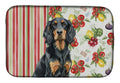 Gordon Setter Vegetables Dish Drying Mat Absorbent Dish Drying Mat Pad for Kitchen Counter Dish Drainer Mat for Countertop, 14 x 21", Multicolor
