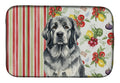 Gray Newfoundland Vegetables Dish Drying Mat Absorbent Dish Drying Mat Pad for Kitchen Counter Dish Drainer Mat for Countertop, 14 x 21", Multicolor