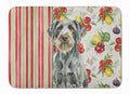 Steel Gray Wirehaired Pointing Griffon Vegetables Memory Foam Kitchen Mat Machine Washable Anti-Fatigue Cushion Comfort Bath or Kitchen Rug