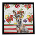 Xoloitzcuintli Vegetables Framed Metal Print Bathroom, Kitchen, Office, Home Decor Wall Art Ready to Hang, Square, 8X8