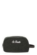 MC2 SAINT BARTH Mini Beauty Case - Tailored Donegal Wool Blend