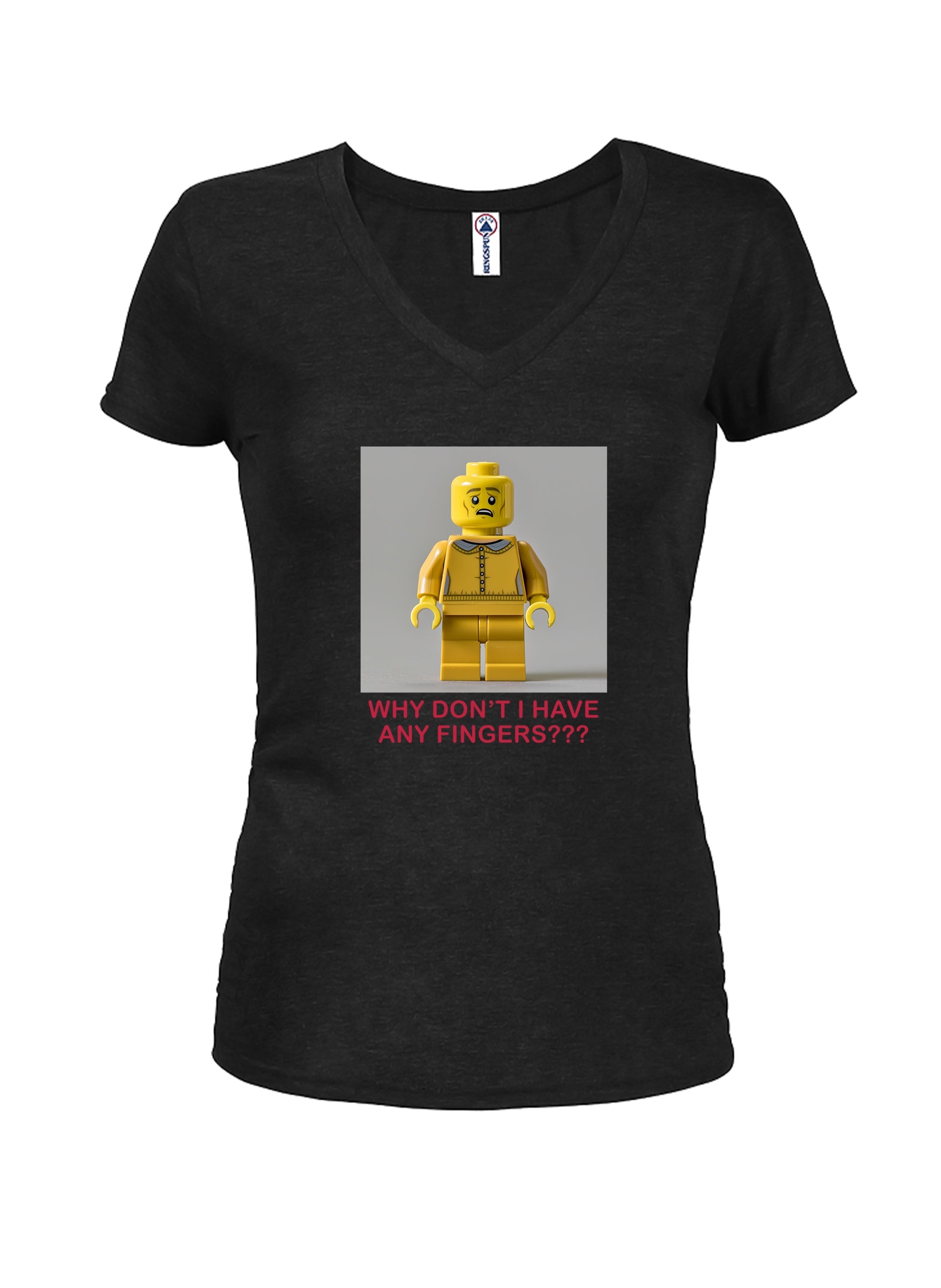 Why Don't I Have Any Fingers??? Juniors V Neck T-Shirt
