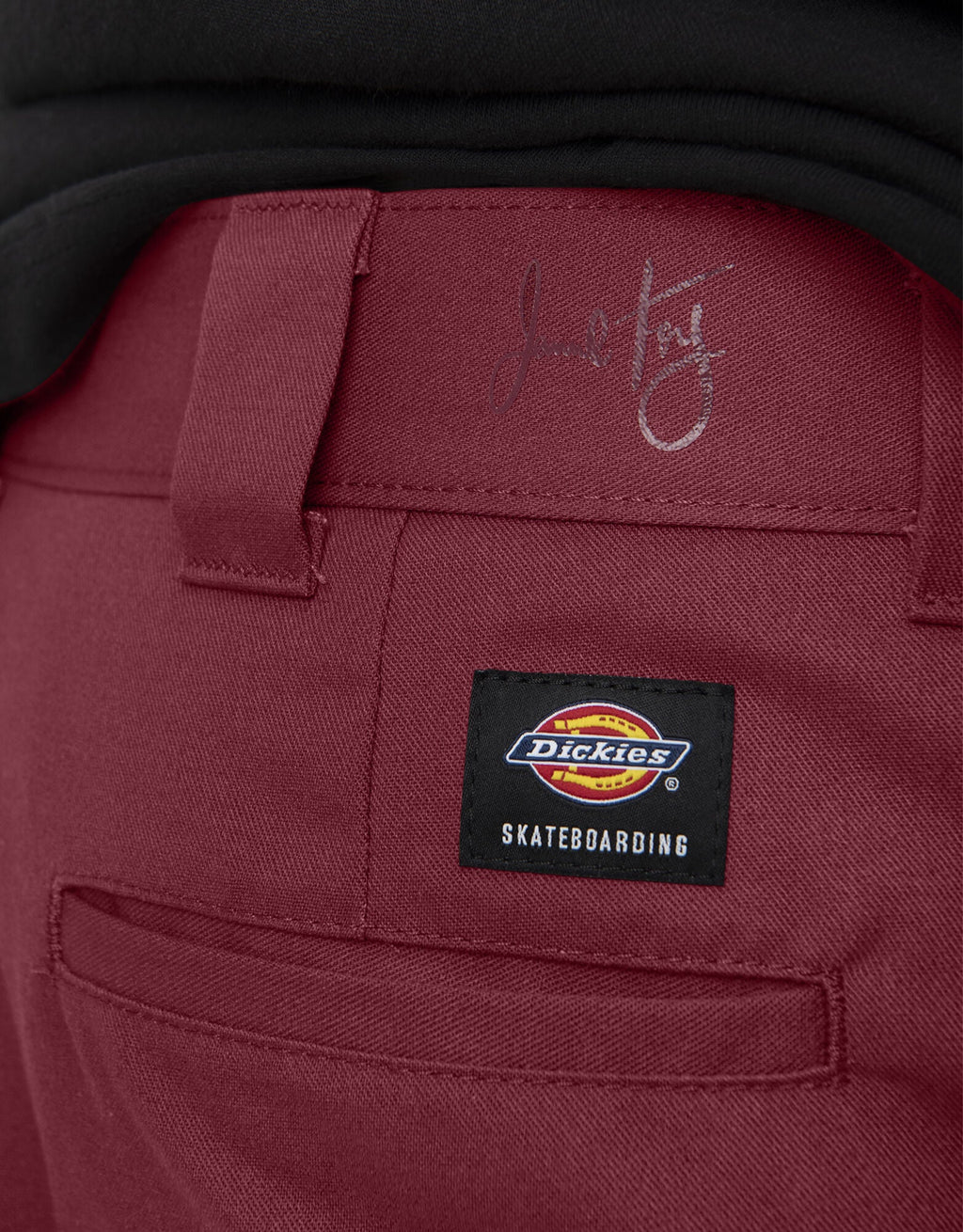 Dickies Jamie Foy Signature Loose Fit Straight Leg Pants Cordovan