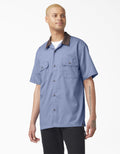 Dickies Vincent Alvarez Block Collar Work Shirt - Gulf Blue