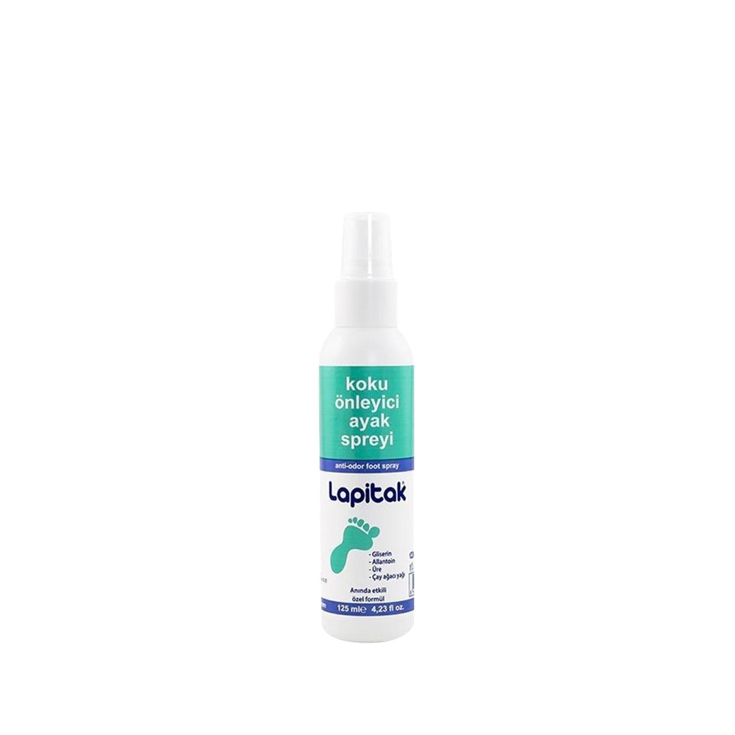Lapitak Foot Odor Preventative Spray 125ml - Effective Foot Hygiene Solution