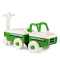 Costway 4 in 1 Ride on Push Car with Music and Under-Seat Storage for Boys Girls-Green