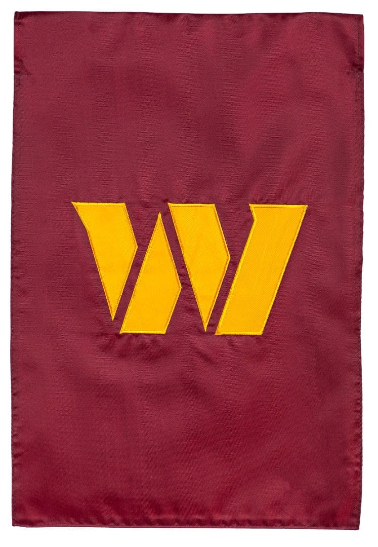 Washington Commanders Garden Flag 2 Sided Applique Logo