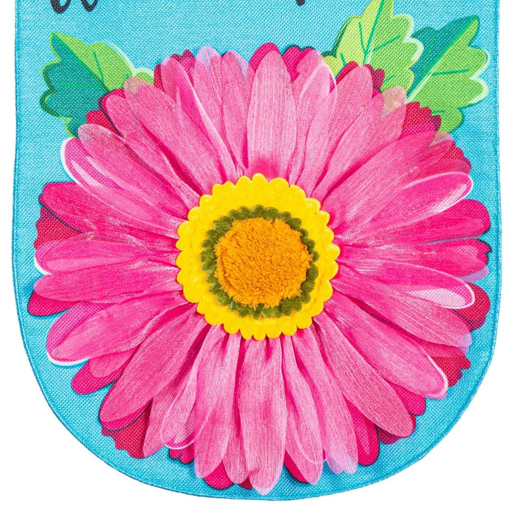Welcome Friends Daisy Garden Flag 2 Sided