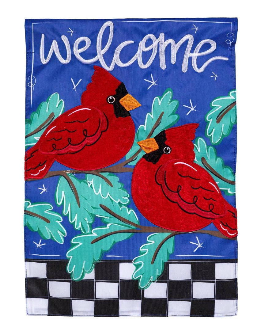Welcome Winter Friends 2 Sided Garden Flag